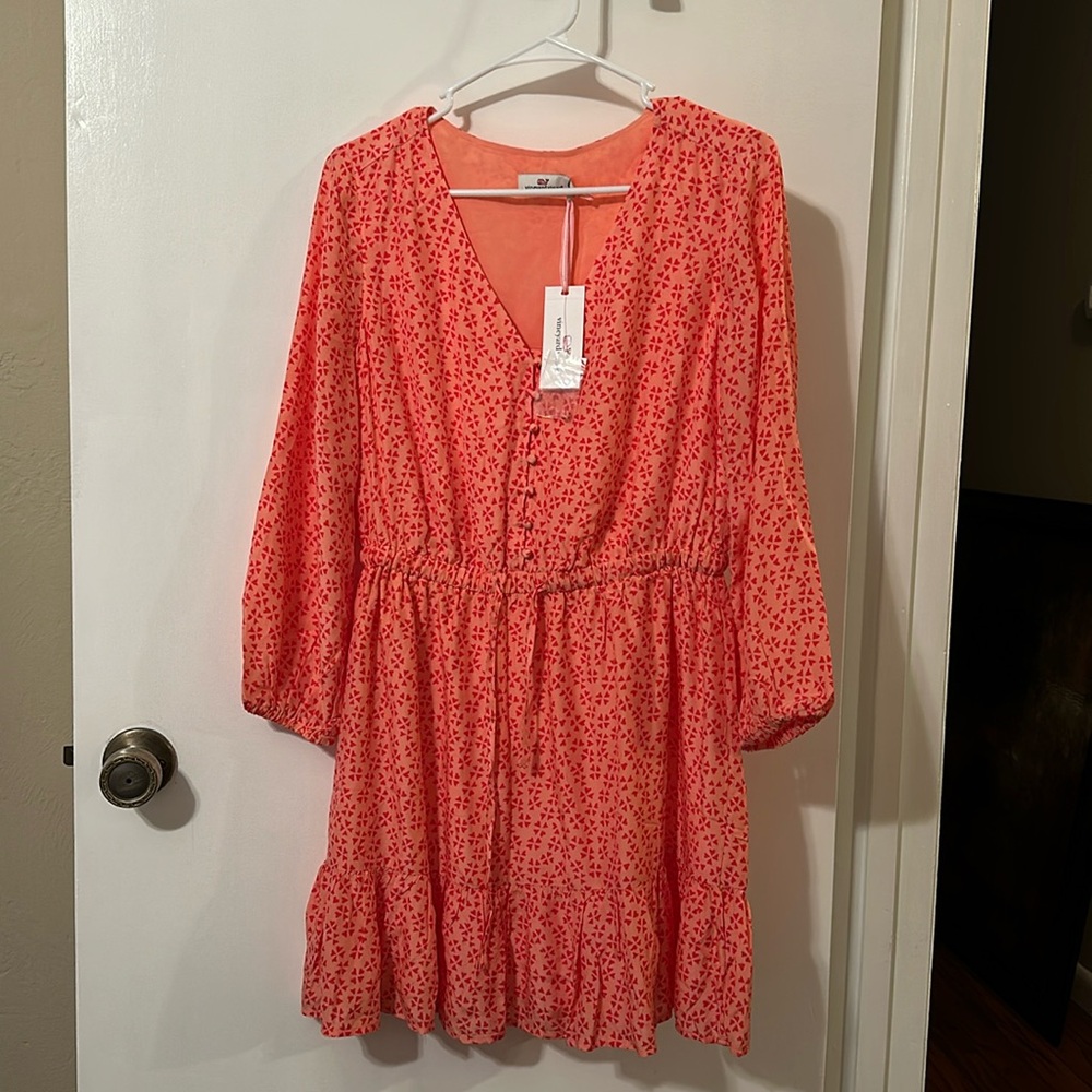 Beautiful Dress Vineyard vine NW Tag color passion fruit